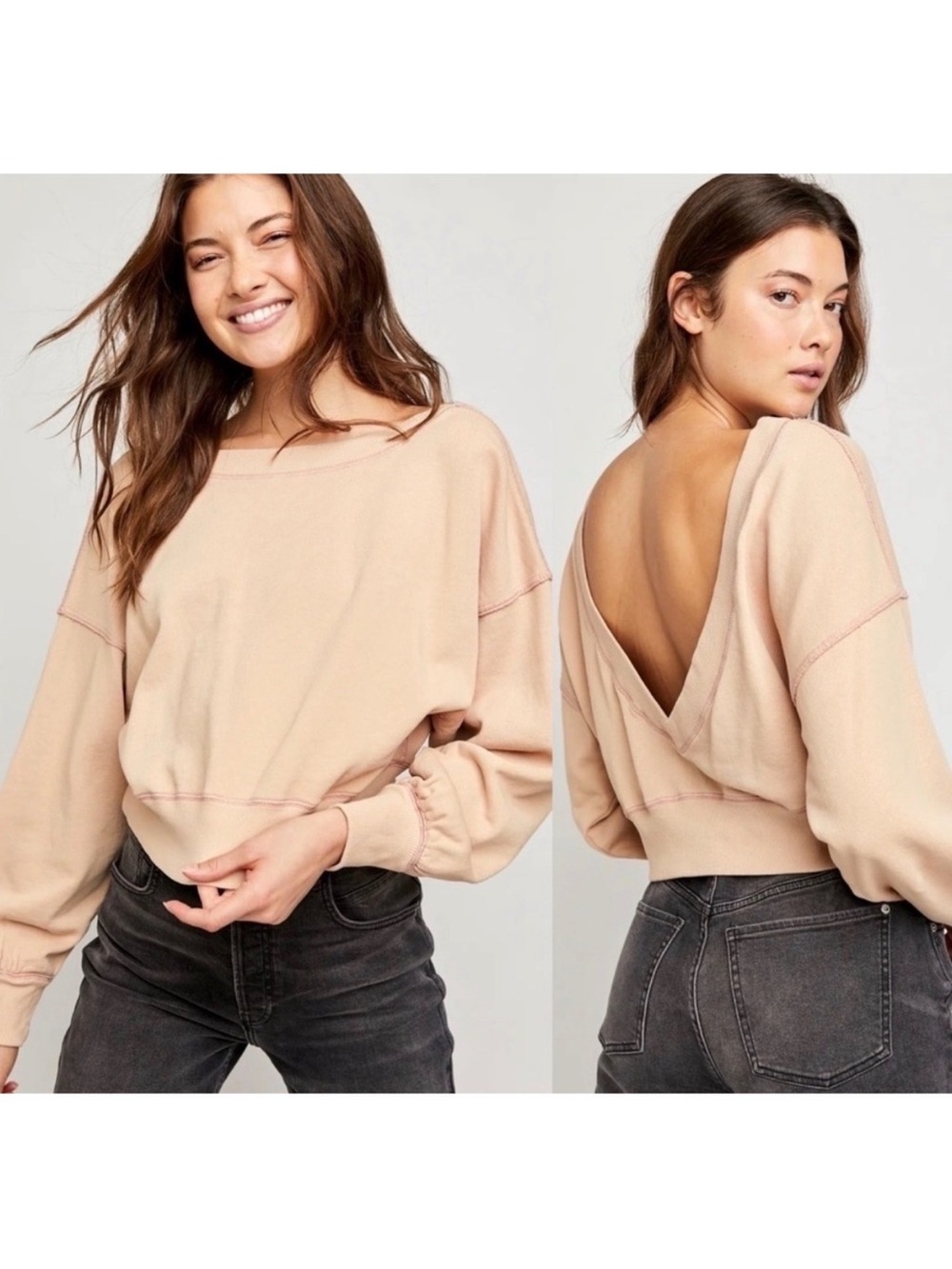 Free People Take Me Back Pullover XS